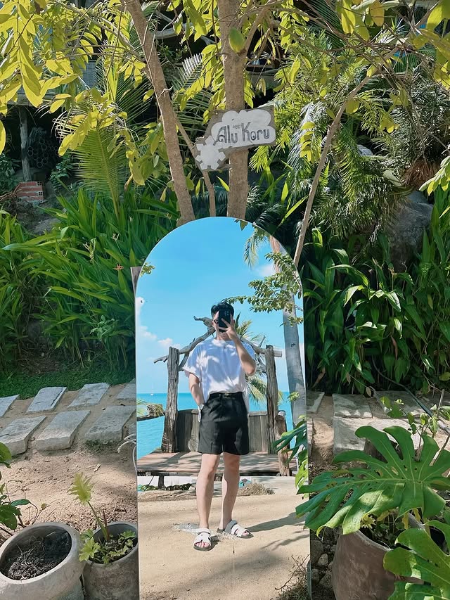 Chàng trai check in hòn sơn tại Alukoru Hòn Sơn
